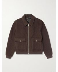 MR P. - Wool-Blend Bouclé Blouson Jacket - Lyst