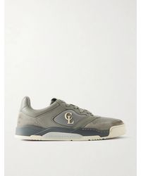 Christian Louboutin - Bsktball 1 Suede And Mesh-Trimmed Leather Sneakers - Lyst