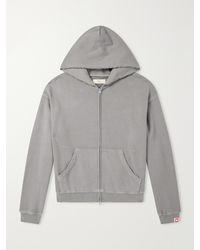 CHERRY LA - Distressed Cotton-Fleece Zip-Up Hoodies - Lyst