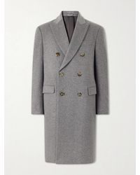 Lardini - Double-Breasted Wool Coat - Lyst