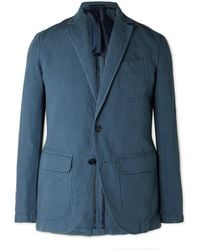 Sid Mashburn - Butcher Hemp And Cotton-Blend Canvas Blazer - Lyst
