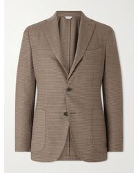 Boglioli - Houndstooth Virgin Wool-Blend Blazer - Lyst