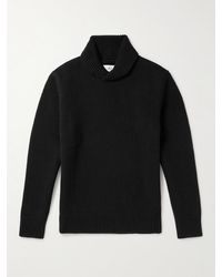 MR P. - Slim-fit Shawl-collar Wool Sweater - Lyst
