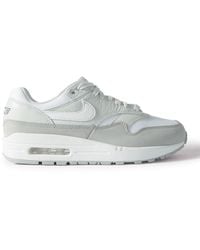 Nike - Air Max 1 '87 Mesh-trimmed Leather Sneakers - Lyst