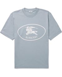 Burberry - Slim-Fit Logo-Print Cotton-Jersey T-Shirt - Lyst