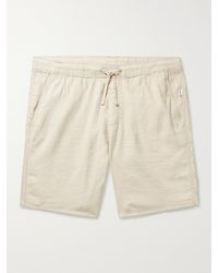 Onia Noah Slub Linen-blend Drawstring Shorts - Natural
