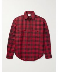 Vetements - Logo-Embroidered Checked Wool Shirt - Lyst