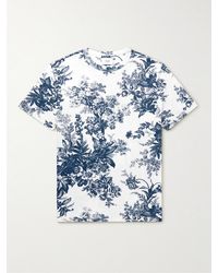 Erdem Peter Floral-print Cotton-jersey T-shirt - White