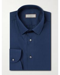 Canali - Cotton-Poplin Shirt - Lyst