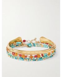 Peyote Bird - Set Di Tre Bracciali Con Finitura E Pietre - Lyst