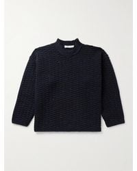 Inis Meáin - Donegal Merino Wool And Cashmere-blend Mock-neck Sweater - Lyst