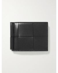 Bottega Veneta - Cassette aufklappbares Kartenetui aus Intrecciato-Leder mit Geldklammer - Lyst