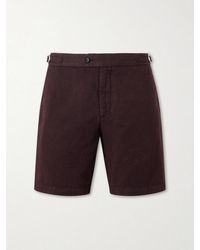 MR P. - Straight-Leg Cotton And Linen-Blend Bermuda Shorts - Lyst