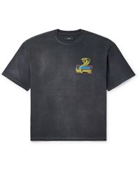 Amiri - Crystal Cobra Embellished Printed Cotton-Blend Jersey T-Shirt - Lyst