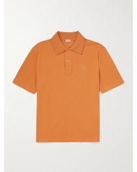 Loewe - Slim-Fit Logo-Embroidered Cotton-Piqué Polo Shirt - Lyst