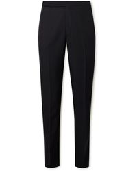 De Petrillo - Slim-fit Straight-leg Wool And Mohair-blend Tuxedo Trousers - Lyst