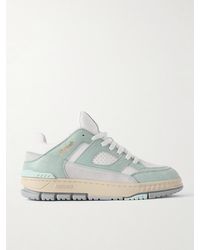 Axel Arigato - Area Lo Colour-block Leather And Suede Sneakers - Lyst