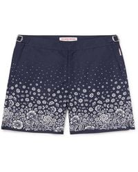 Orlebar Brown - Bulldog Plant Straight-Leg Mid-Length Recycled Swim Shorts - Lyst
