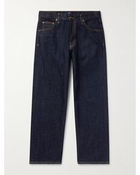Noah - Stovepipe gerade geschnittene Jeans aus Selvedge Denim - Lyst