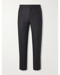 ZEGNA - Straight-Leg Wool, Cashmere And Silk-Blend Trousers - Lyst