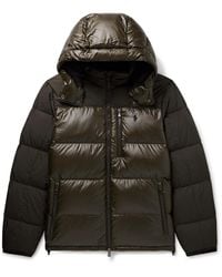Polo Ralph Lauren - The Gorham Twill-trimmed Quilted Glossed-shell Hooded Down Jacket - Lyst