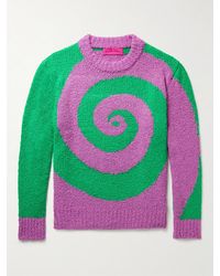 The Elder Statesman - Cashmere And Silk-Blend Bouclé Sweater - Lyst