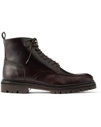 MR P. - Commander Shearling-Lined Leather Lace-Up Boots - Lyst