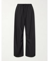 Amomento - Cotton Wide-Leg Trousers - Lyst
