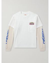 CHERRY LA - Bonneville Logo-print Layered Cotton-jersey And Waffle-knit T-shirt - Lyst