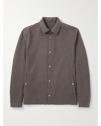 Herno - Faux Suede Overshirt - Lyst