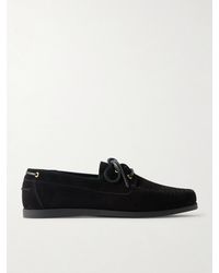VINNY'S - Boatman Suede Boat Shoes - Lyst