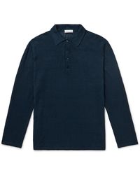 Richard James - Slim-fit Linen Polo Shirt - Lyst
