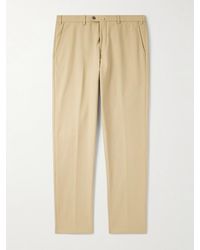 Loro Piana - Carlo Hyannis Tapered Cotton-Blend Trousers - Lyst