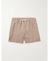Loro Piana - Arizona Straight-Leg Linen Drawstring Bermuda Shorts - Lyst