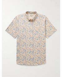 Faherty - Breeze Slim-Fit Floral-Print Hemp-Blend Shirt - Lyst