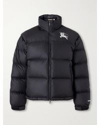 Burberry - Highlands Logo-Embroidered Quilted Shell Down Jacket - Lyst