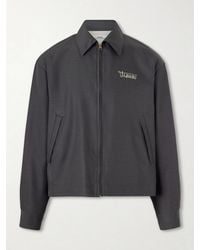 Visvim - Kluane Logo-Embroidered Wool And Silk-Blend Blouson Jacket - Lyst