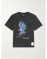Satisfy - Logo-print Distressed Mothtechtm Cotton-jersey T-shirt - Lyst