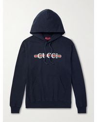 Gucci - Printed Cotton Jersey Hooded Sweatshirt, Ready-To-Wear - Lyst