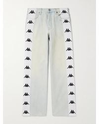 Acne Studios - Kappa Straight-leg Webbing-trimmed Jeans - Lyst