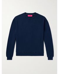 The Elder Statesman - Daily Crew Cotton And Cashmere-blend Jersey Sweatshirt - Lyst