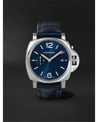 Panerai - Luminor Due Automatic 42mm Stainless Steel And Alligator Watch - Lyst
