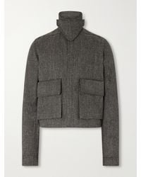 Rick Owens - Tower Alice Mélange Wool Bomber Jacket - Lyst