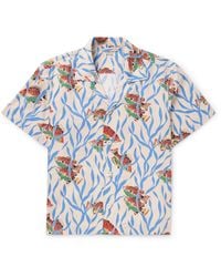 Bode - Swimmers Camp-collar Printed Cotton Shirt - Lyst