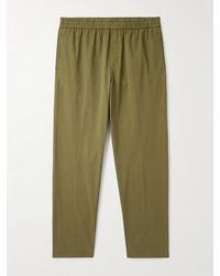 A.P.C. - Pieter Straight-leg Pleated Cotton Trousers - Lyst