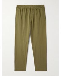 A.P.C. - Pieter Straight-leg Pleated Cotton Trousers - Lyst