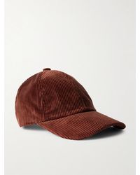 MR P. - Leather-Trimmed Cotton-Corduroy Baseball Cap - Lyst