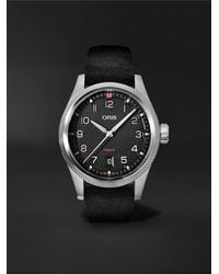 Oris - Propilot Date Automatic 41Mm Stainless Steel And Leather Watch, Ref. No. 01 733 7805 4164-07 6 20 04Lc - Lyst