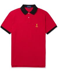 Red Polo shirts for Men | Lyst
