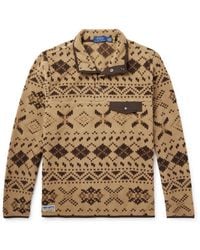 Polo Ralph Lauren - Fair Isle Recycled Brushed Fleece Sweatshirt - Lyst